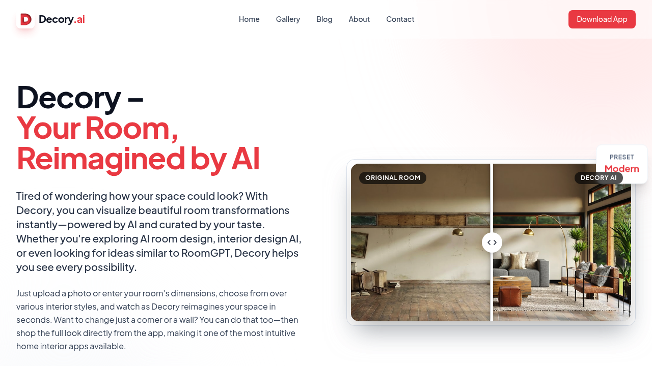 Decory AI screenshot