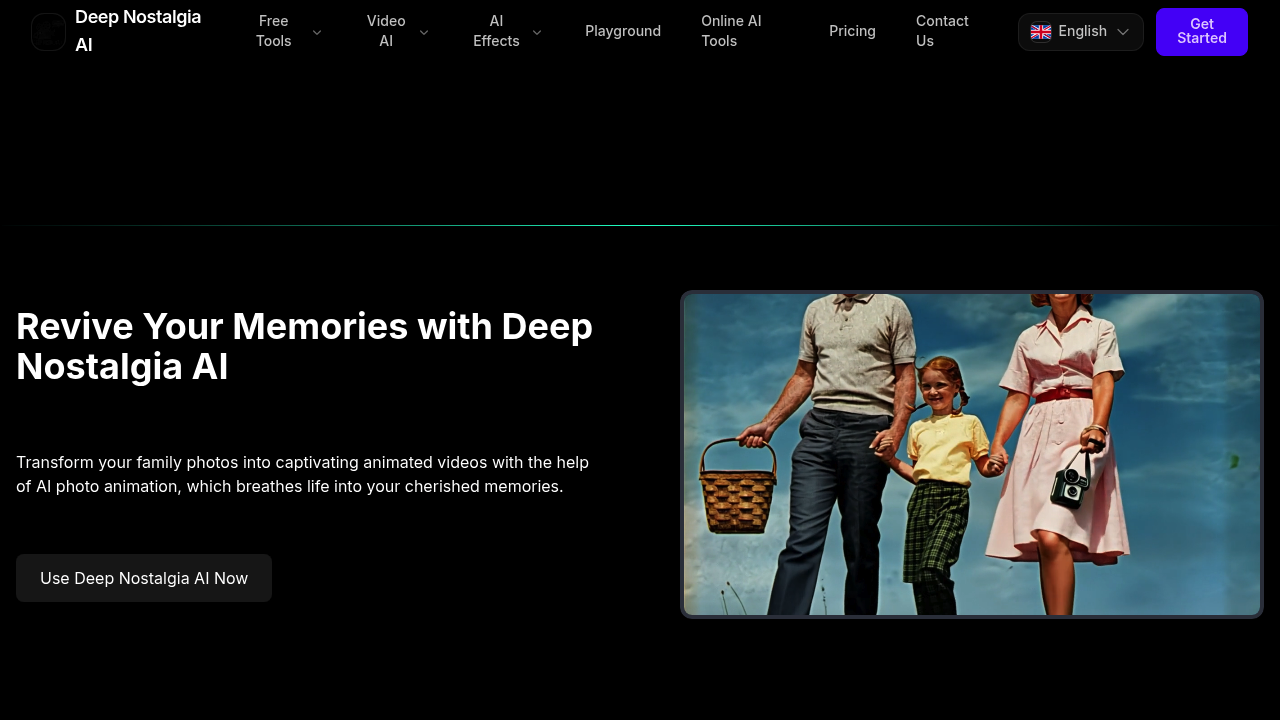 Deep Nostalgia AI screenshot