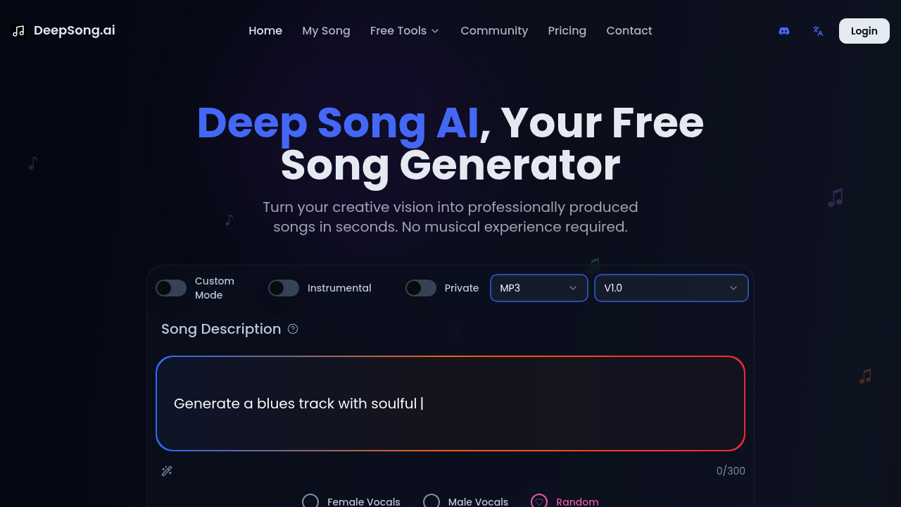 DeepSong AI screenshot
