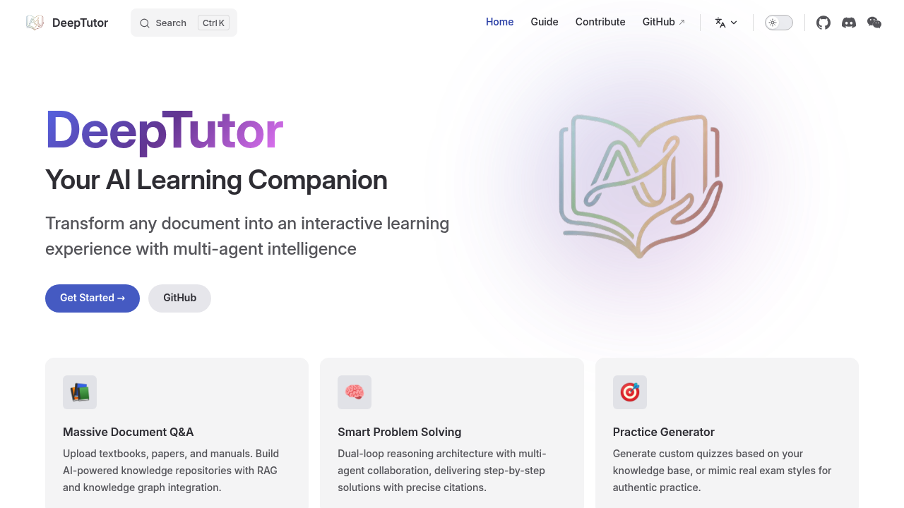 DeepTutor screenshot