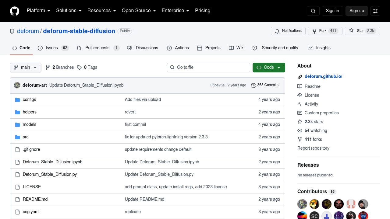 Deforum screenshot