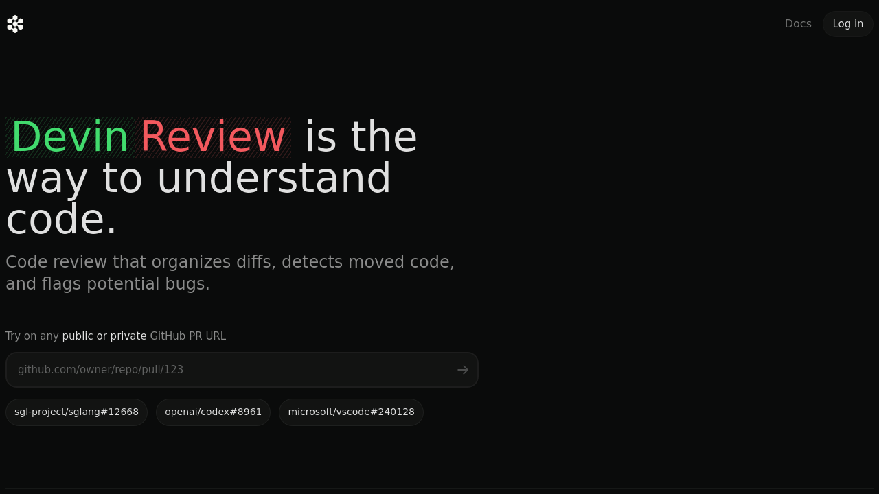 Devin Review screenshot