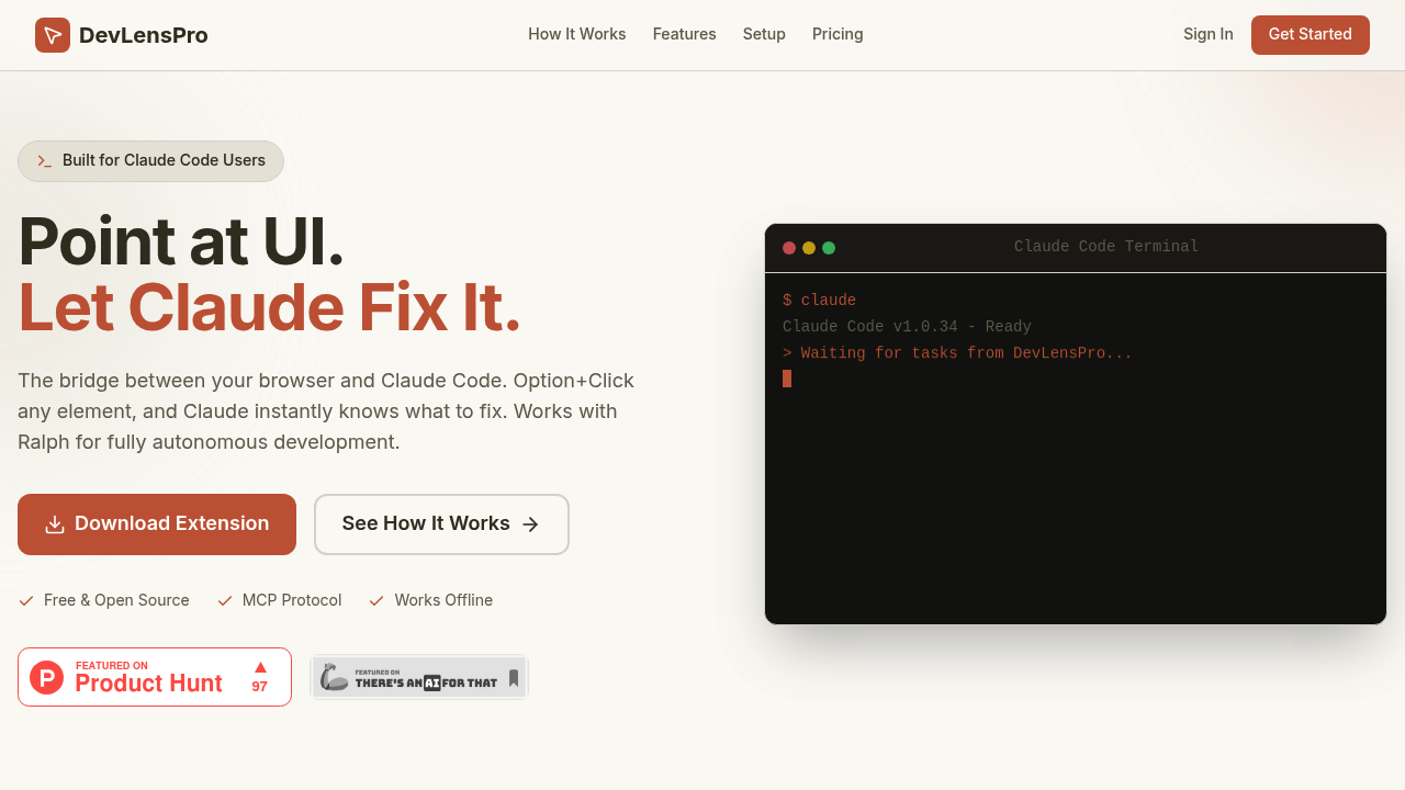DevLensPro screenshot