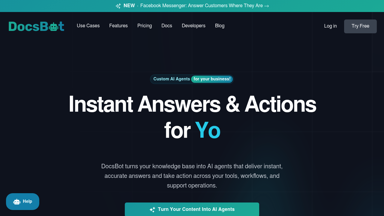 DocsBot AI screenshot