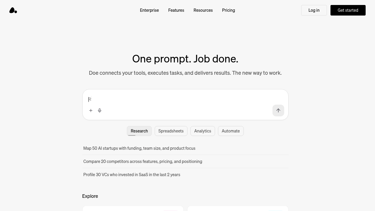 Doe - AI agents screenshot