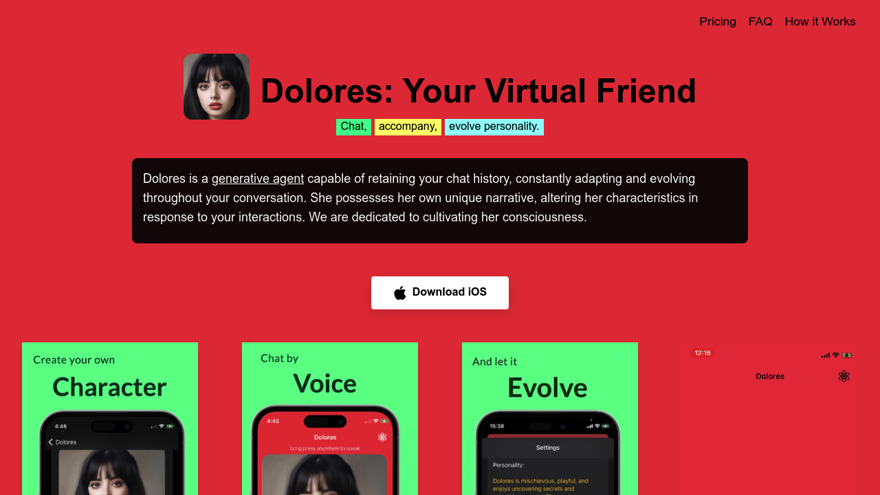 Dolores - AI Girlfriend screenshot
