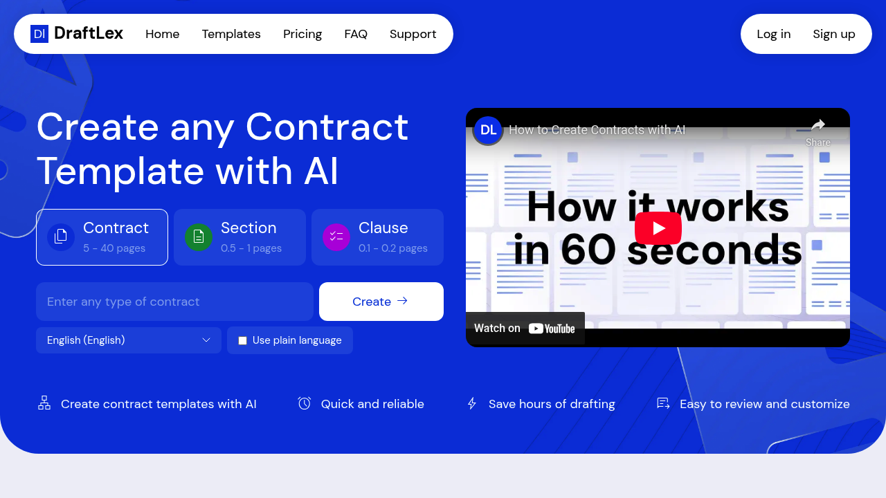 Draftlex AI screenshot