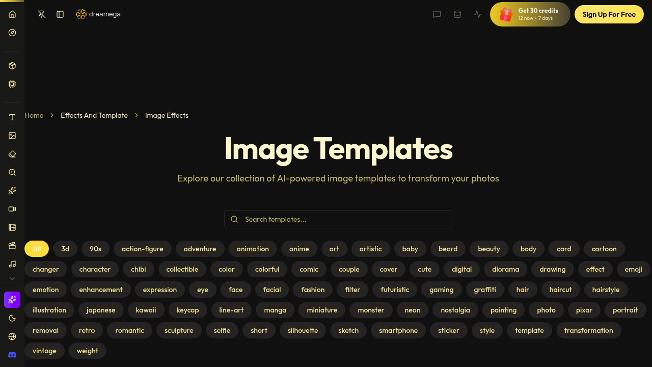 Dreamega AI | Image Effects screenshot