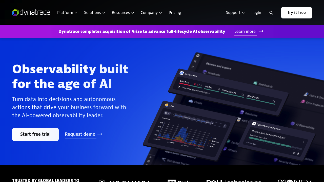 Dynatrace screenshot