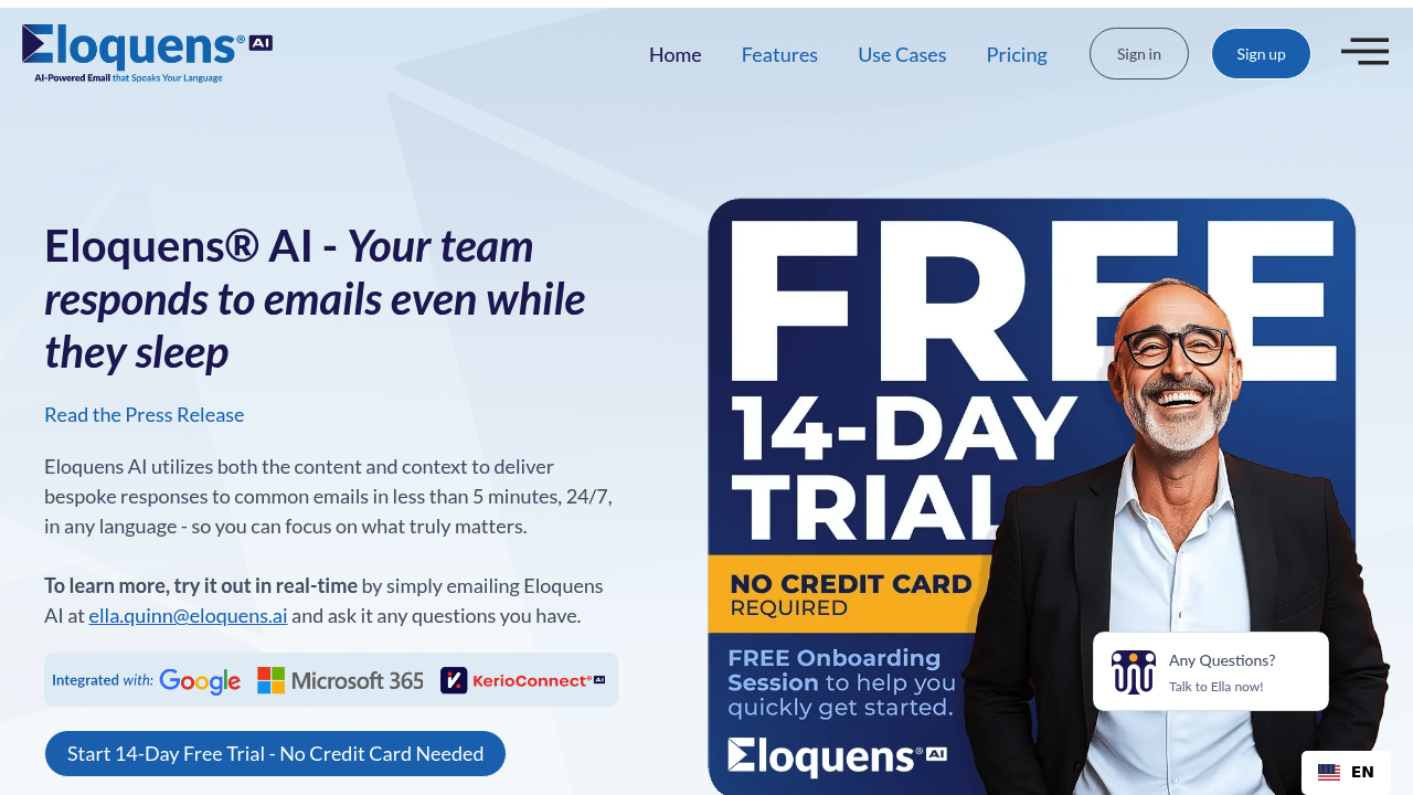 Eloquens AI screenshot