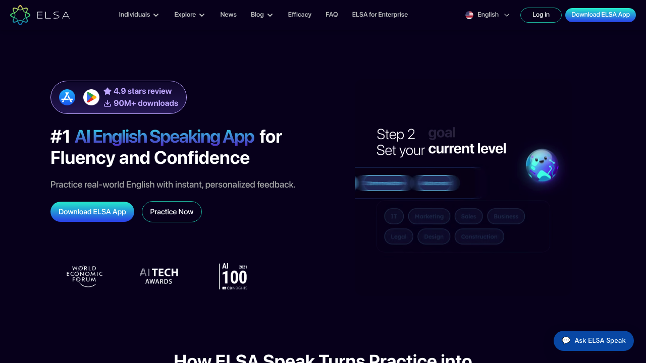 ELSA Speak screenshot