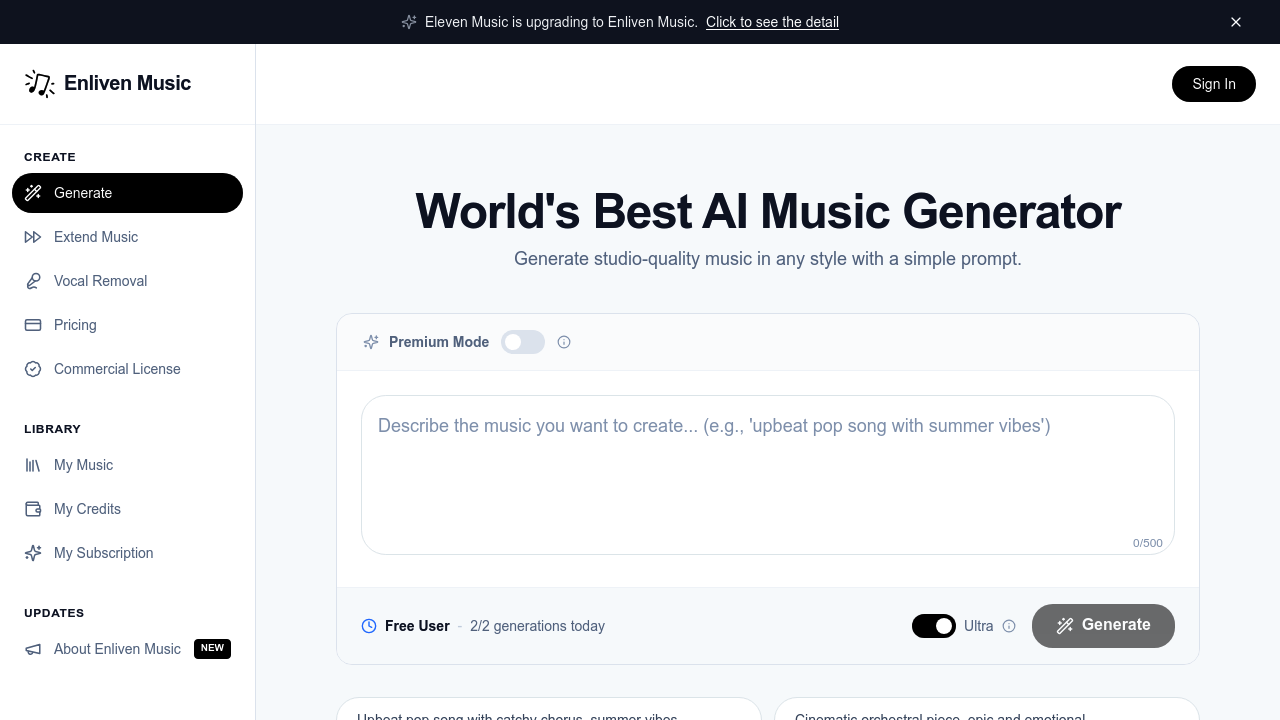 Enliven Music screenshot