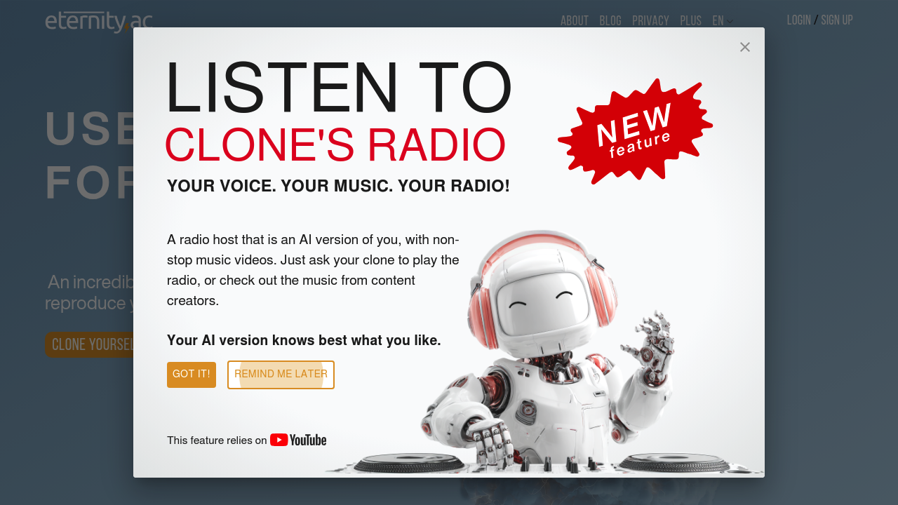 Eternity AC screenshot