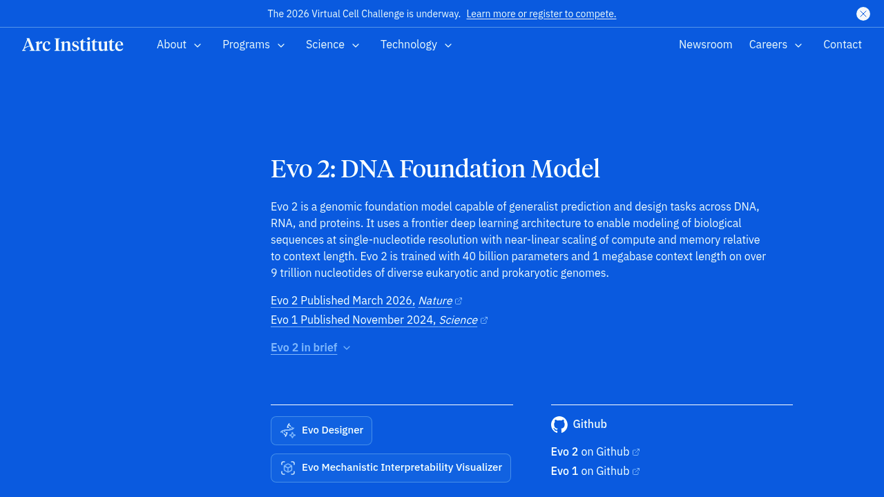 Evo 2 screenshot