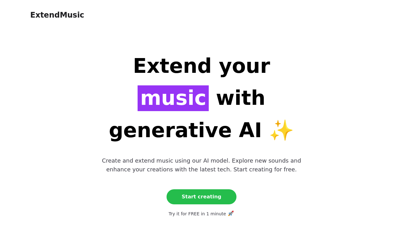 Extend Music screenshot