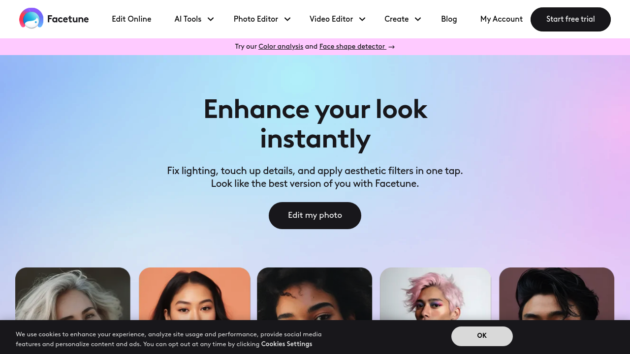 Facetune screenshot