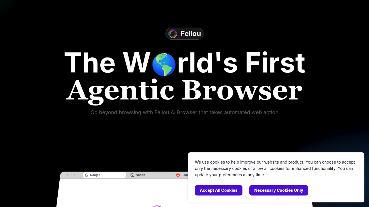 Fellou screenshot