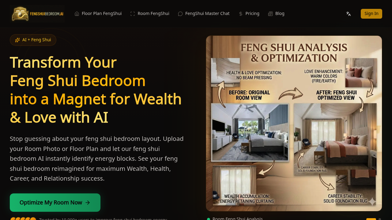 Feng Shui Bedroom AI screenshot