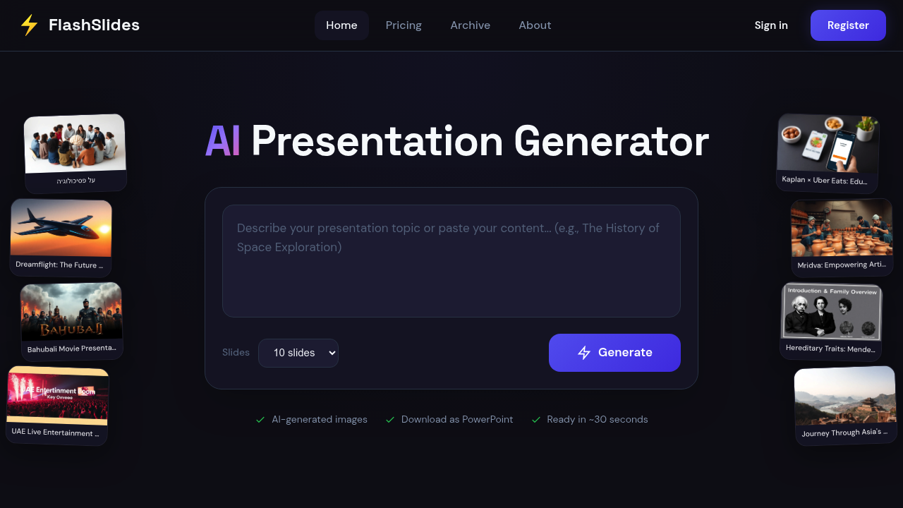 FlashSlides screenshot