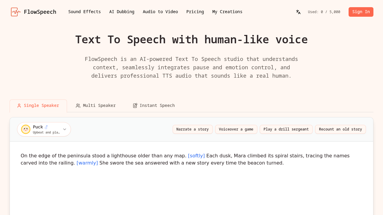 FlowSpeech screenshot