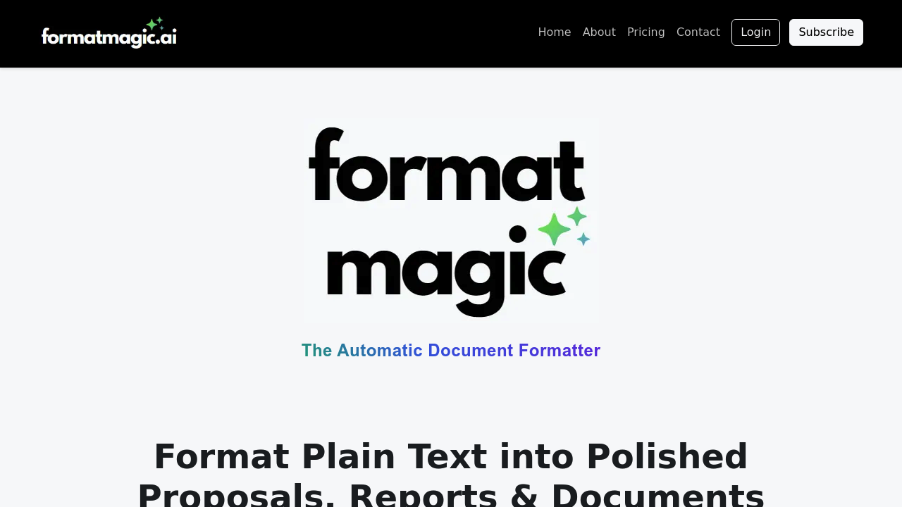 Format Magic screenshot