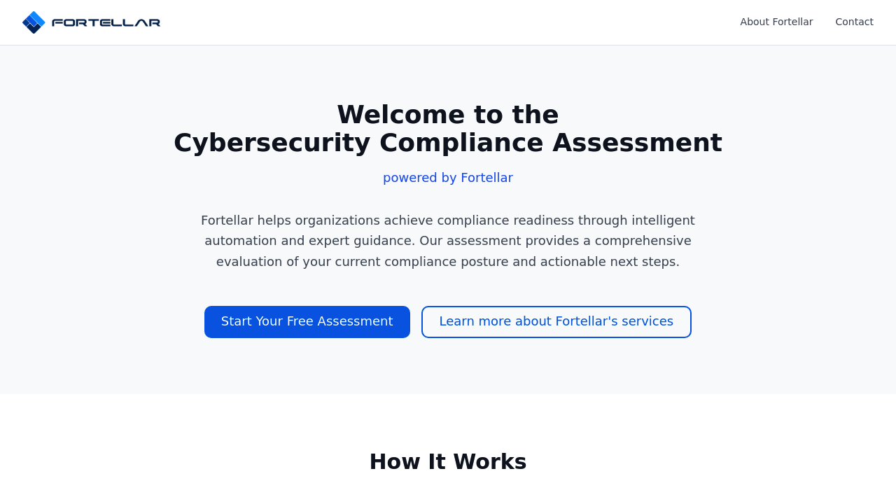 Fortellar | Cybersecurity Compliance Assessment screenshot