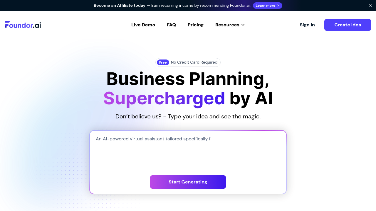 Foundor.ai screenshot