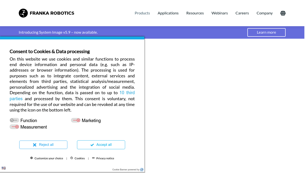 Franka Research 3 screenshot