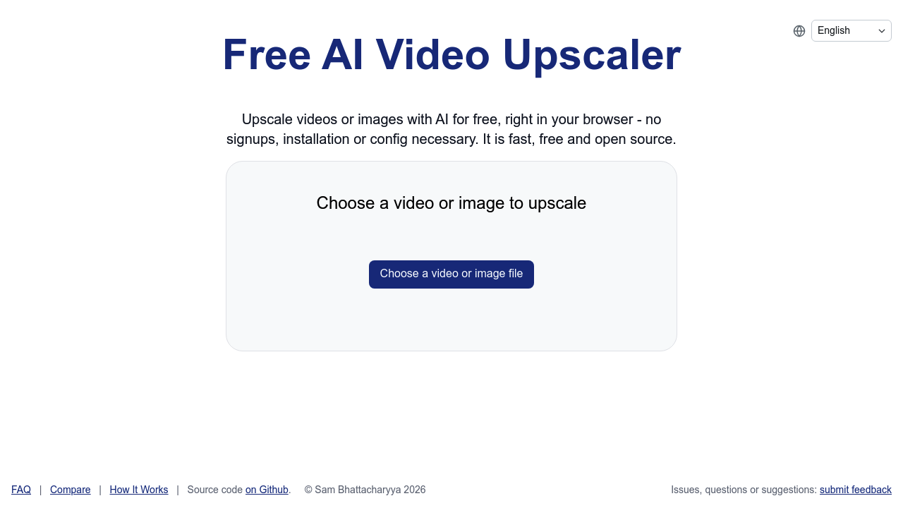 Free AI Video Upscaler screenshot