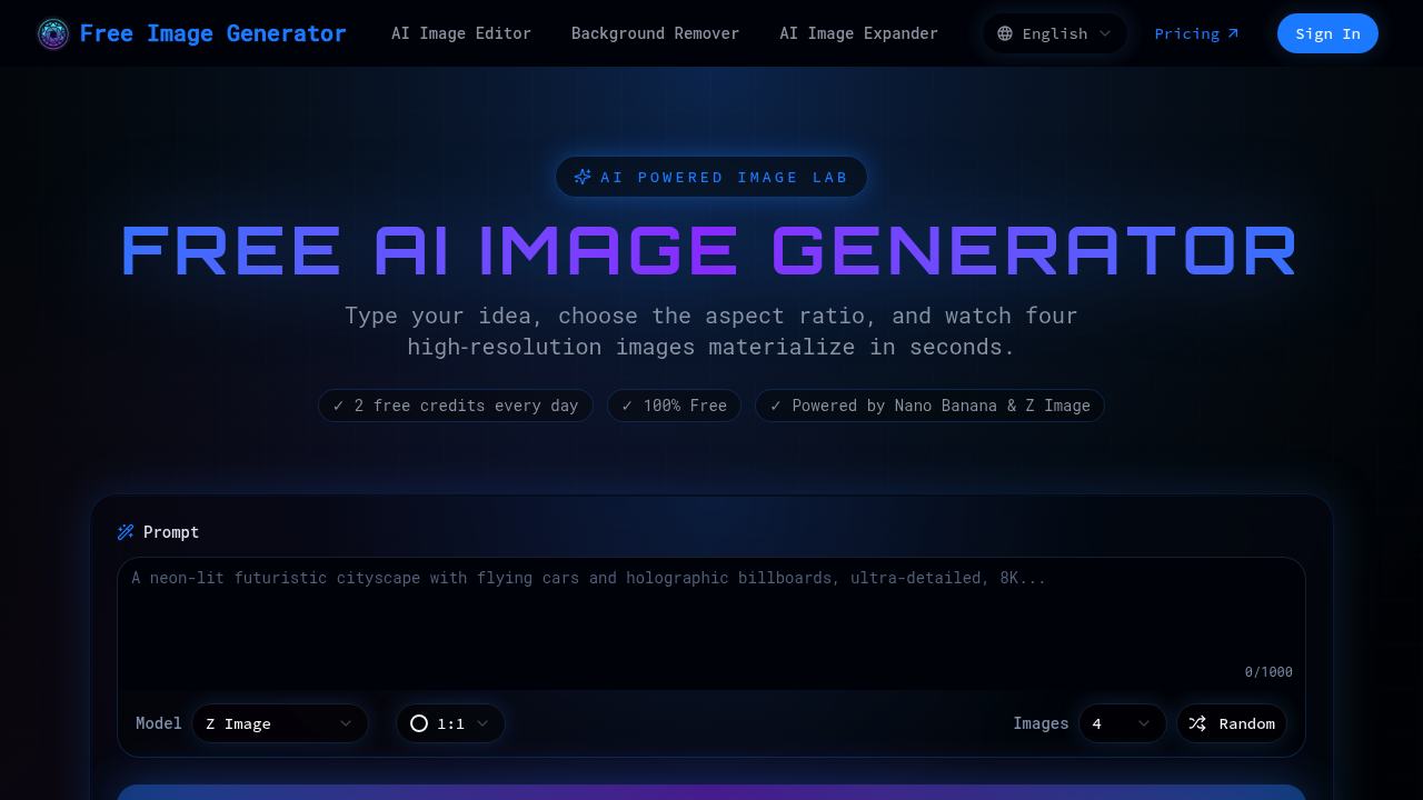 Free Image Generator screenshot