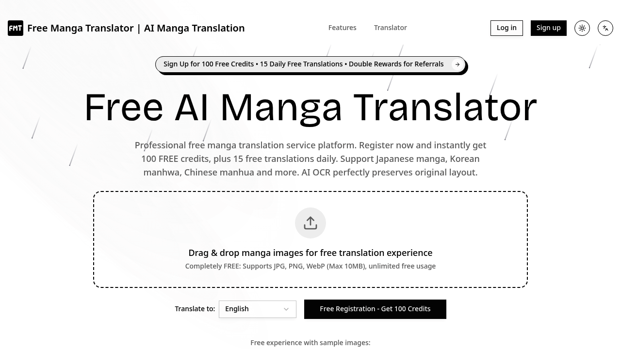 Free Manga Translator screenshot