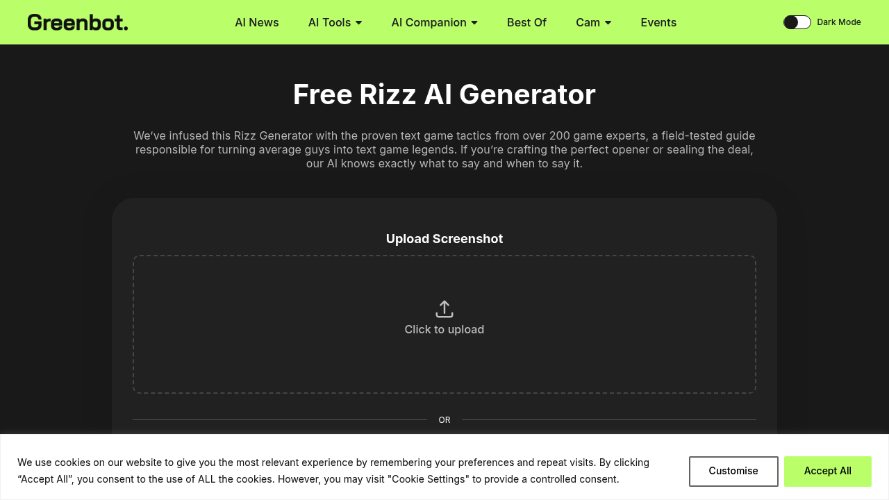 Free Rizz AI Generator screenshot