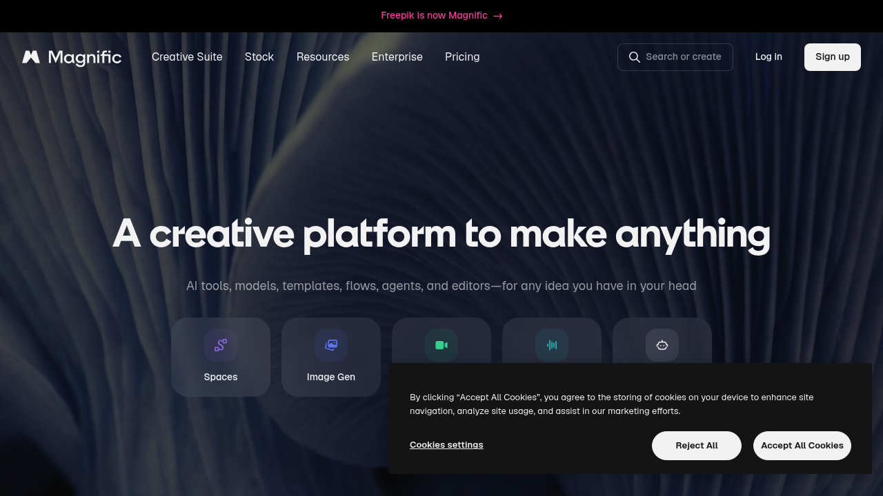 Freepik AI screenshot