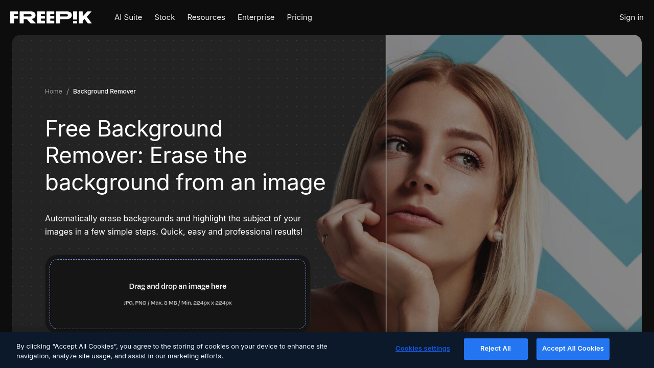 Freepik Background Remover screenshot