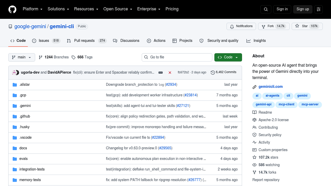 Gemini CLI screenshot