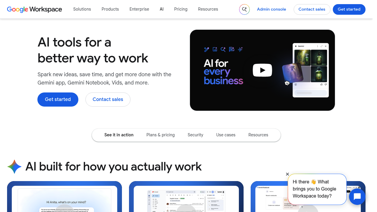 Gemini for Google Workspace screenshot