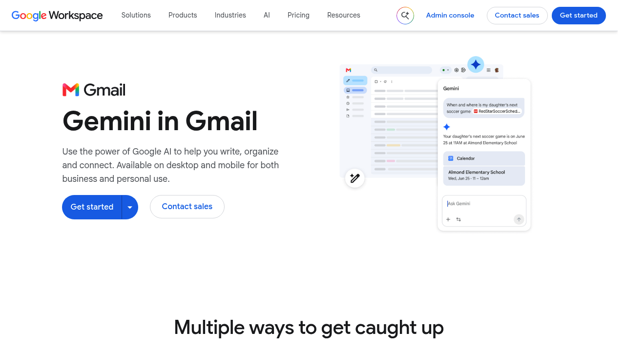 Gemini in Gmail screenshot