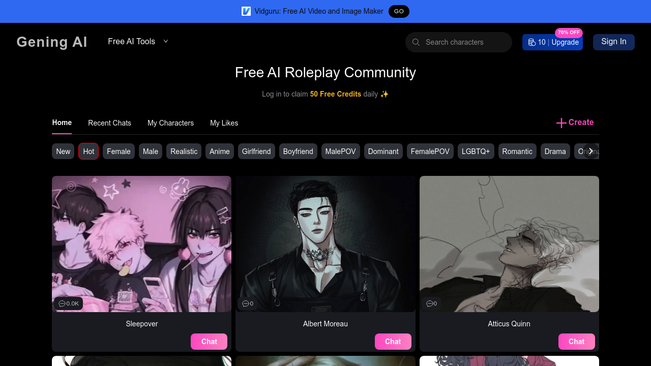 Gening AI screenshot