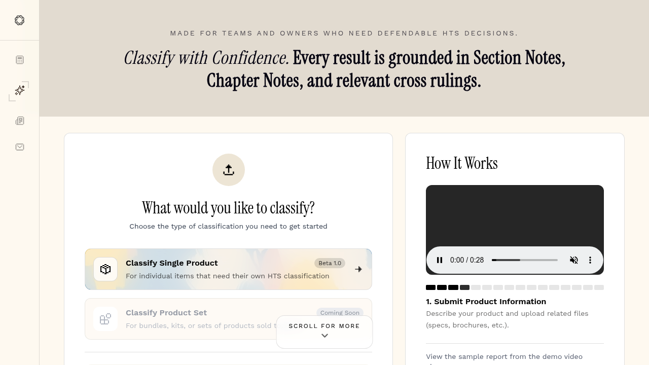 GingerControl - Classifier screenshot