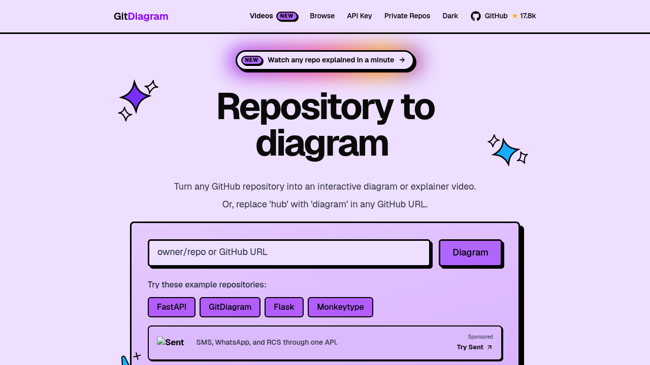 GitDiagram screenshot