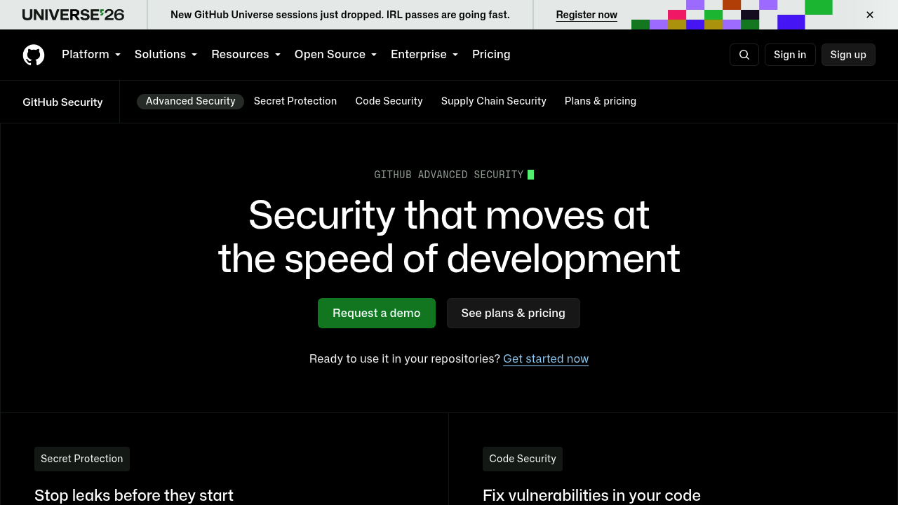 GitHub Copilot Autofix screenshot