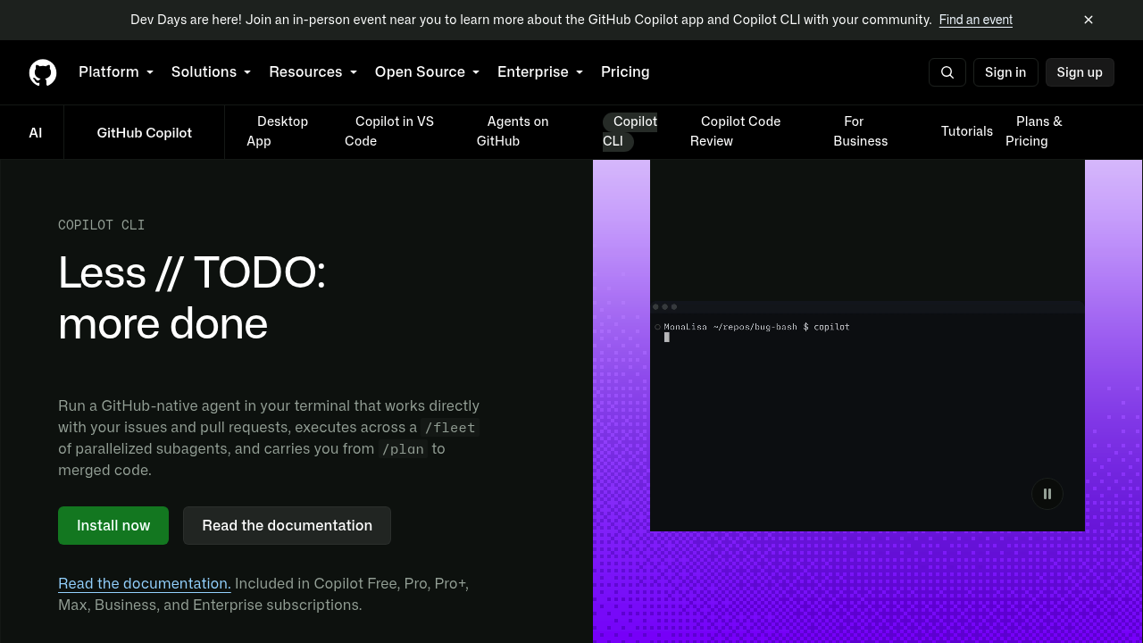 GitHub Copilot CLI screenshot