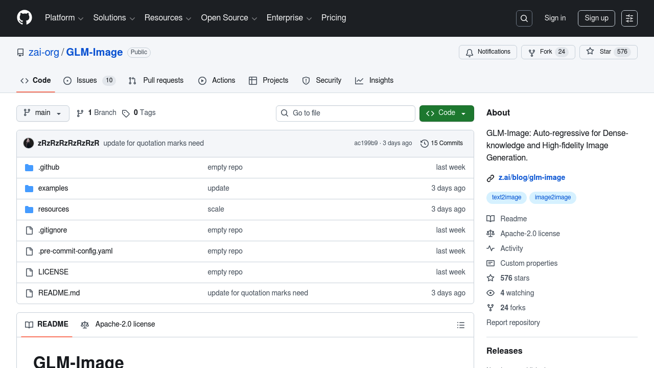 GLM Image screenshot