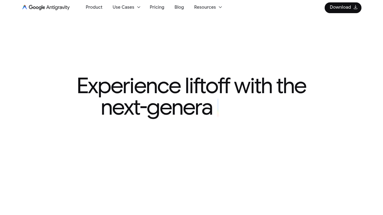 Google Antigravity screenshot
