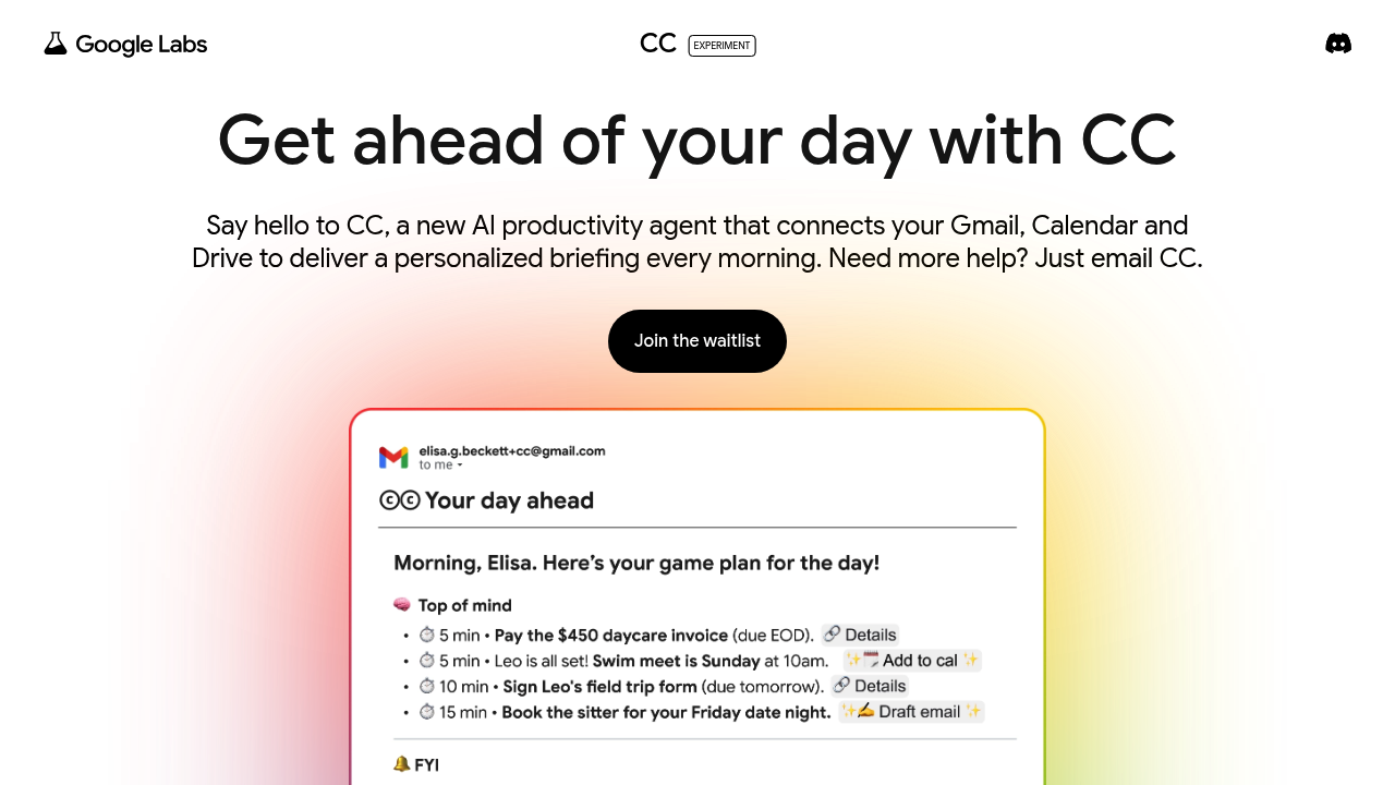 Google CC screenshot