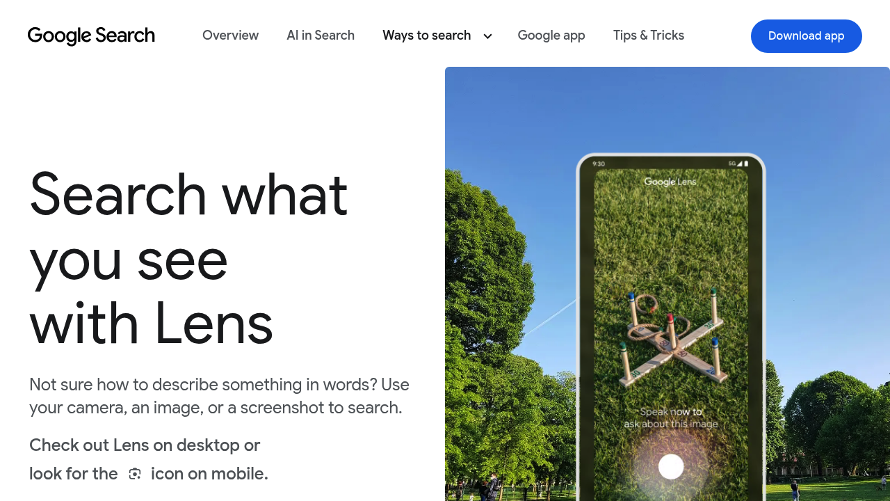 Google Lens screenshot