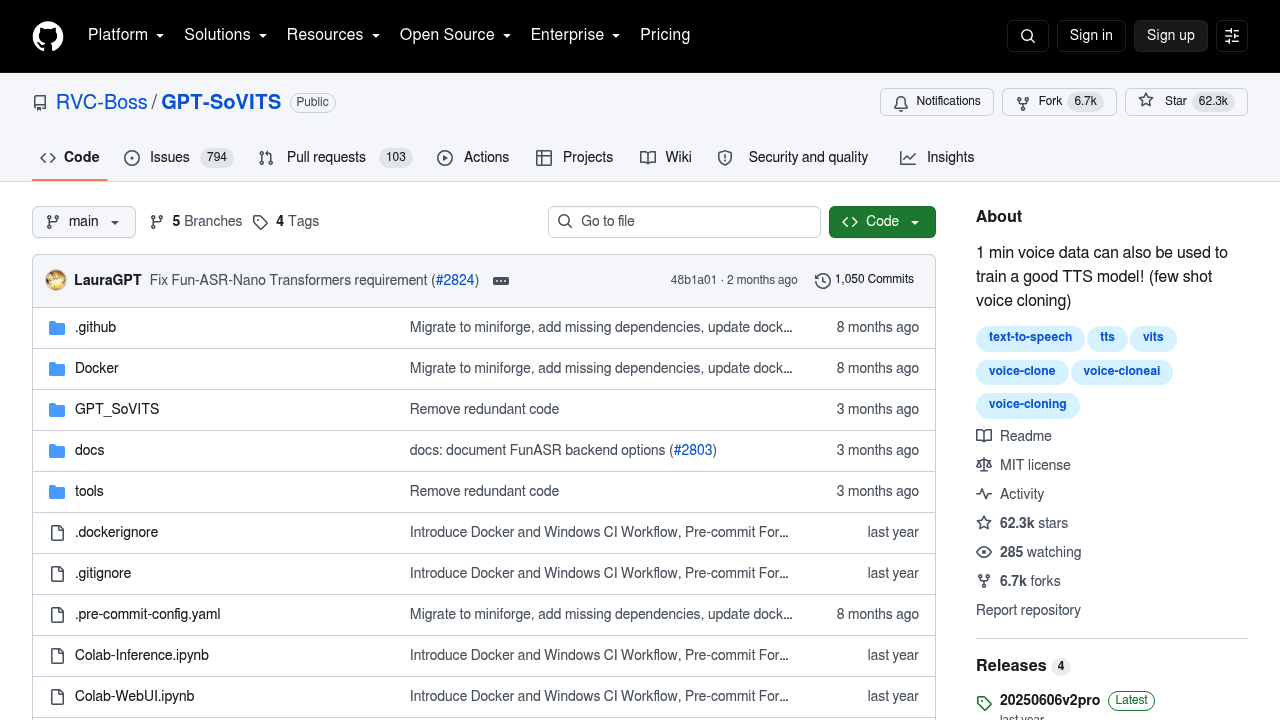 GPT-SoVITS screenshot