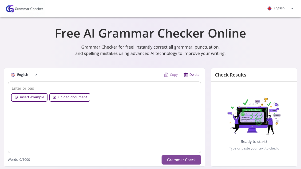Grammar Checker.cc screenshot