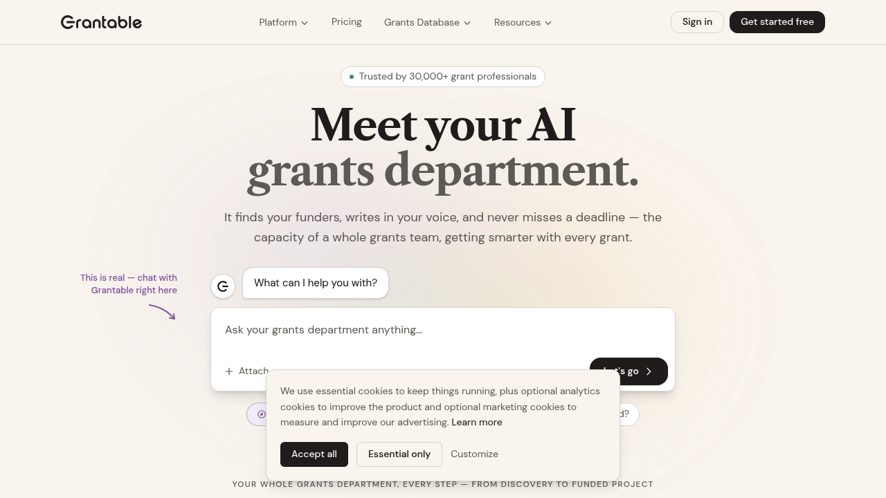 Grantable screenshot