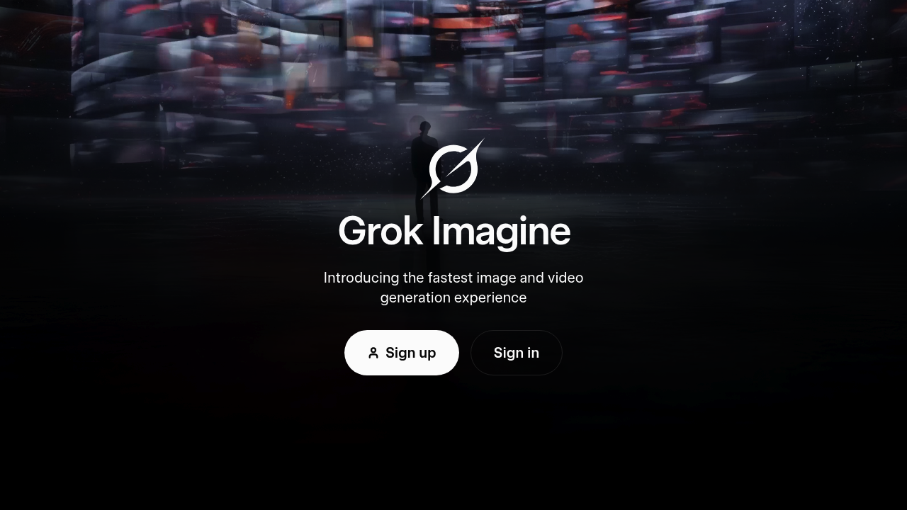 Grok Imagine screenshot